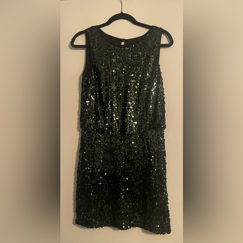 Xscape Midnight Sequin Dress